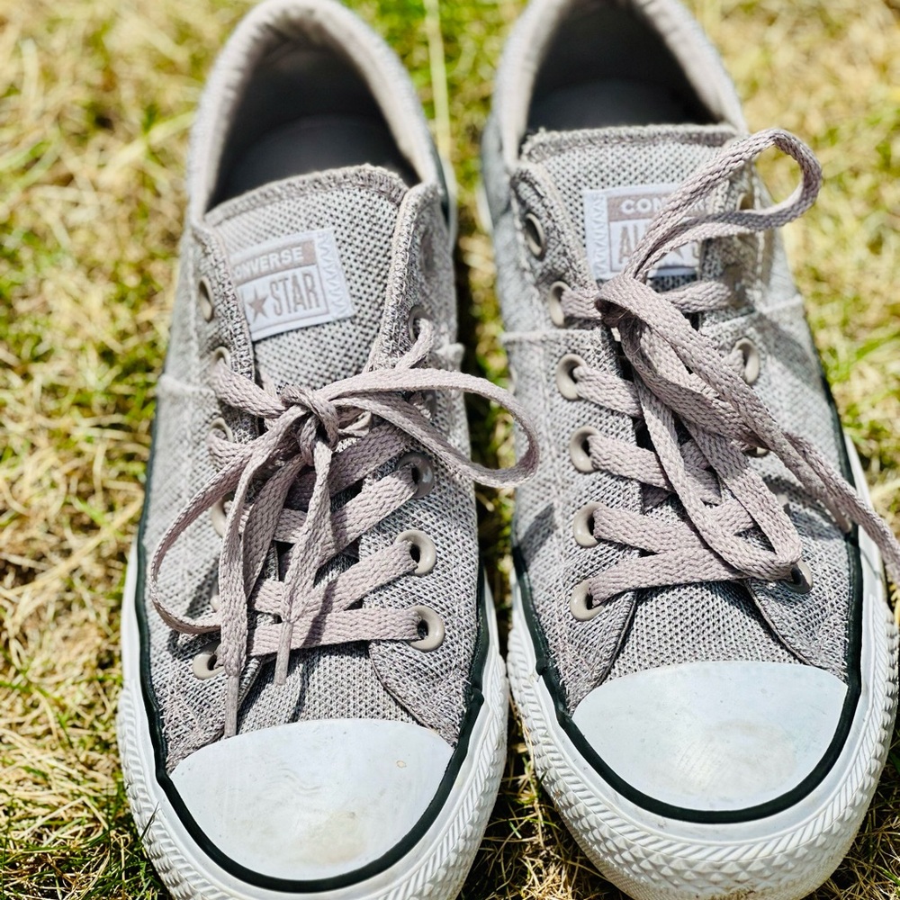 Converse khaki-Light Gray Canvas Sneakers